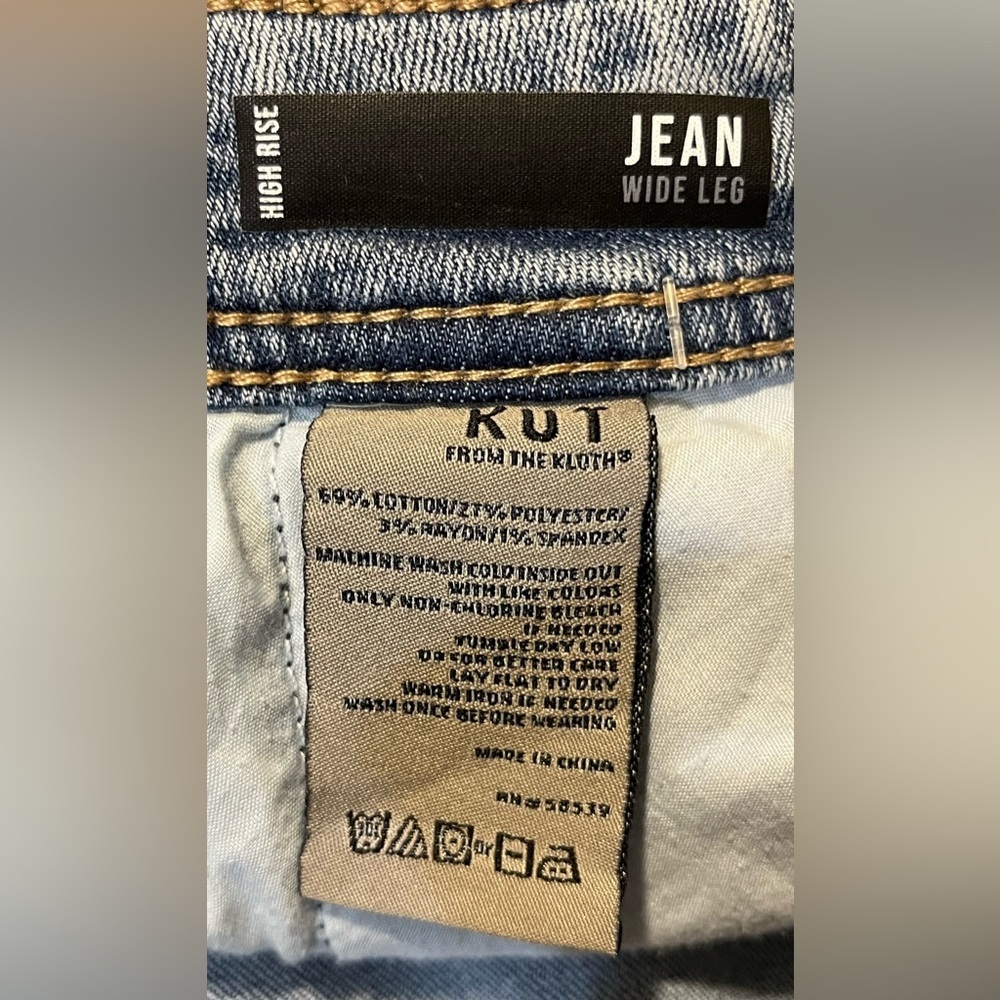 NEW Kut From The Kloth “Jean” High Rise Wide Leg Jeans NWT - Picture 13 of 13